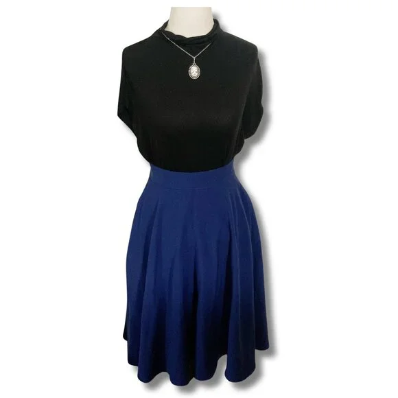 ROCK STEADY Royal Blue Sheila Swing Skirt NWOT ~ Vintage 1950s style XS SMALL - Picture 3 of 11